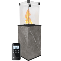 Kratki PATIO/MINI/G31/37MBAR/Q/N/P/G - NATURALI PIETRA GREY с пультом ДУ газовый уличный обогреватель мощностью 8-10 кВт