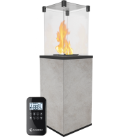 Kratki PATIO/MINI/G31/37MBAR/Q/O/G - OXIDE GRIGIO с пультом ДУ газовый уличный обогреватель мощностью 8-10 кВт