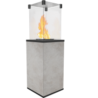 Kratki PATIO/MINI/M/G31/37MBAR/Q/O/G - OXIDE GRIGIO с ручным управлением газовый уличный обогреватель мощностью 8-10 кВт