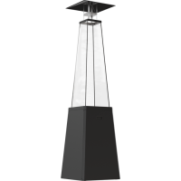 Kratki UMBRELLA/BS/C/G31/37MBAR/S/ZE - без стоек (черный) газовый уличный обогреватель мощностью 11-12 кВт