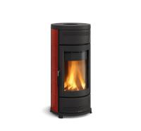 La Nordica Helga EVO bordeaux (бордовый) дровяная печь