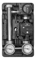 Meibes MK смесительная с электронным термостатом 20-80° с насосом Grundfos UPM3 Hybrid 25-70 насосная группа