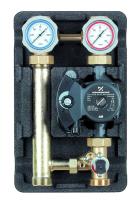 Meibes UK с раздельным теплообменником с насосом Grundfos UPS 25-60, т/о 30 пл. насосная группа