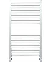 Ника ЛМ-2 100/50 Soft Touch белый матовый с вентилями водяной полотенцесушитель шириной 510 - 600 мм