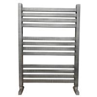 Ника ЛМ-6 80/50 Matt Antique Silver с вентилями водяной полотенцесушитель шириной 510 - 600 мм