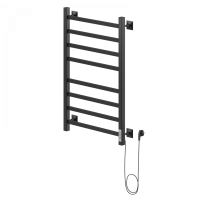 Ника STEP-1 80/40 RAL9005 черный матовый правый тэн электрический полотенцесушитель лесенка