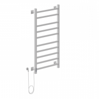 Ника STEP-2 100/50 RAL9016 белый матовый левый тэн электрический полотенцесушитель лесенка