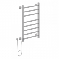 Ника STEP-2 80/40 RAL9016 белый матовый левый тэн электрический полотенцесушитель лесенка
