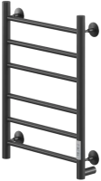 Ника WAY-2 60/40 RAL9005 черный матовый правый тэн электрический полотенцесушитель лесенка