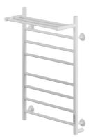 Ника WAY-2 80/50 с полкой RAL9016 белый матовый правый тэн электрический полотенцесушитель лесенка