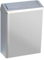 Nofer 23 л глянцевый с крышкой и замком урны для мусора