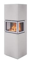 Nordpeis Cannes Colorado White (топка N-20U Exclusive бел.) готовый дровяной каминокомплект