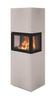 Nordpeis Cannes Colorado White (топка N-20U Exclusive черн.) готовый дровяной каминокомплект