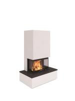 Nordpeis Monaco Bench (топка Q-34UL IR) готовый дровяной каминокомплект