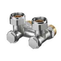 Oventrop Multiflex V H 3/4 3/4 Н ЕК-НГ ZB угловой двухтрубный узел нижнего подключения