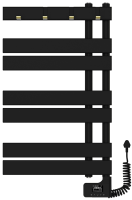 Primoclima FLAT 7 трубок 400W, Черный поворотный электрический полотенцесушитель