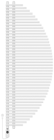Primoclima PARUS 43 трубки 800W, Белый электрический полотенцесушитель лесенка