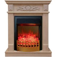 Real-Flame Adelaida STD/EUG WT с очагом Rimini стильный камин в квартиру электрический