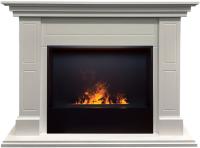 Real-Flame Alicante 25,5/26 WT с очагом 3D Cassette 630 (Black вставка) электрокамин с широким очагом 3D