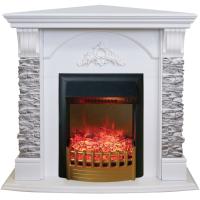 Real-Flame Athena Corner GR STD/EUG/24 WT с очагом Rimini угловой электрокамин в квартиру
