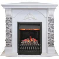 Real-Flame Athena Corner GR STD/EUG/25/25'5 WT с очагом 3D Oregan электрокамин с классическим очагом 3D