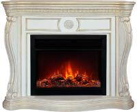 Real-Flame Barcelona 26/33 WT с очагом Moonblaze Lux Bl/Br электрокамин с широким очагом 2D