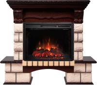 Real-Flame BOLERO 25/25.5 NT с очагом SPARTA 25.5 электрокамин с широким очагом 3D