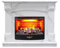 Real-Flame CAROLINA MARBLE 24/25.5 WT-F512 с очагом FIRESTAR 25.5 3D электрокамин с широким очагом 3D