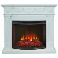 Real-Flame Casablanca 25,5/26 WT с очагом Evrika 25,5 LED пристенный электрокамин