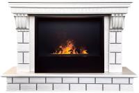 Real-Flame CASTLE 26 WT с очагом CASSETTE 630 3D + ВСТАВКА электрокамин с широким очагом 3D