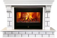 Real-Flame CASTLE 26 WT с очагом NOVARA 26 3D электрокамин с широким очагом 3D