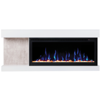 Real-Flame Contemp 42 с очагом Saphir 42 линейный электрокамин