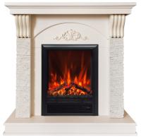 Real-Flame Corfino STD/EUG/18 NT WT- F612 с очагом Eugene электрокамин с классическим очагом 2D