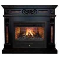 Real-Flame Corsica 26 AO с очагом 3D Novara 26 деревянный керамический каминный комплект