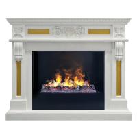 Real-Flame Corsica 26 WT с очагом 3D Cassette 630 (Black вставка) пристенный электрокамин