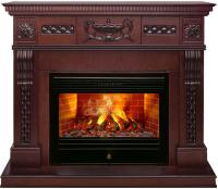 Real-Flame Corsica Lux 25.5/26 AO с очагом 3D Novara электрокамин с широким очагом 3D
