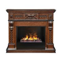 Real-Flame Corsica Lux 26 AO с очагом Black вставка + 3D Cassette 630 электрокамин с широким очагом 3D