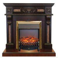 Real-Flame Corsica STD/EUG AO с очагами Fobos s Lux BL/BR, Majestic s Lux BL/BR широкий закрытый электрокамин