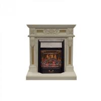Real-Flame Corsica STD/EUG WT с очагами Fobos s Lux BL/BR, Majestic s Lux BL/BR классический стиль напольный электрокамин