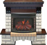 Real-Flame Country 25/25,5 AO с очагом Firefield 25 S IR LED дисплей камин с инфракрасным обогревом