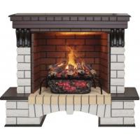 Real-Flame Country 26 AO с очагом 3D Silva log+Brick вставка 26 стильный дизайн самобытный электрокамин