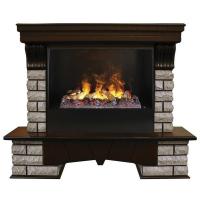 Real-Flame Country Rock 26 AO Black вставка + 3D Cassette 630 электрокамин с широким очагом 3D