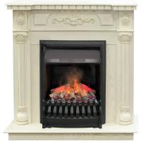 Real-Flame Dacota STD/EUG WT с очагом 3D Oregan долговечный деревянный электрокамин