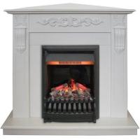 Real-Flame Dominica Corner STD/EUG WT с очагом 3D Oregan электрокамин с классическим очагом 3D