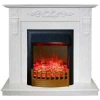 Real-Flame Dominica STD/EUG WT с очагом Rimini белый электрокамин с эффектом живого пламени