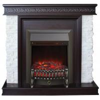 Real-Flame Donna STD/EUG AO с очагом "Fobos s Lux BL/BR, Majestic s Lux BL/BR" электрокамин с классическим очагом 2D