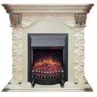 Real-Flame Dublin LUX STD/EUG/24 WT с очагом Fobos s Lux BL/BR, Majestic s Lux BL/BR камин в квартиру электрический