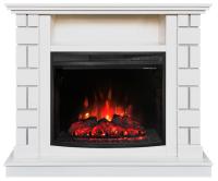 Real-Flame EDWARD 25.5 WT с очагом EVRIKA 25.5 электрокамин с широким очагом 2D