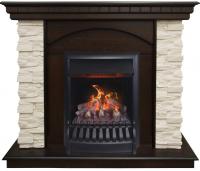 Real-Flame Elford STD/EUG/25'5/HL AO с очагом 3D Oregan с декоративной решеткой электрокамин паровой