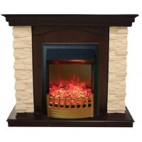 Real-Flame Elford STD/EUG AO с очагом Rimini с декоративной решеткой электрокамин со стеклом